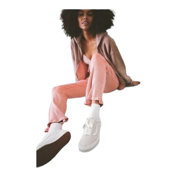 Urban Outfitters Esme Washed Ribbed Flare Leg Pants Womens Size Medium - Picture 2 of 5